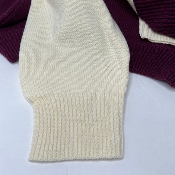 Lucky brand stripe color block multicolor crew neck knit pullover sweater - Picture 8 of 8